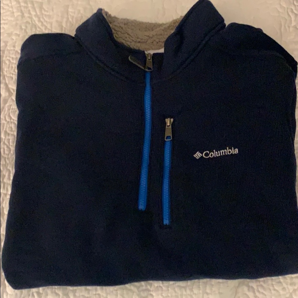 Men’s Columbia pullover fleece sweater xxl